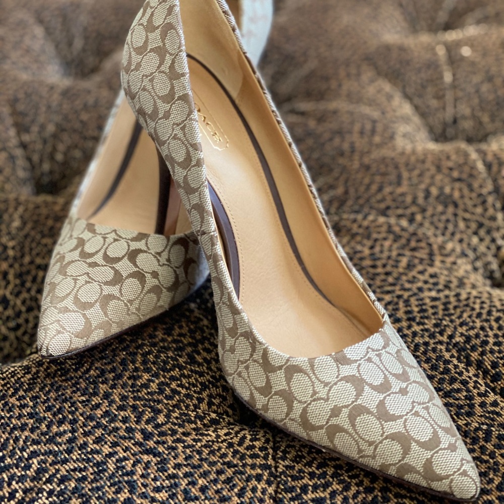 NWT Coach Signature Heels